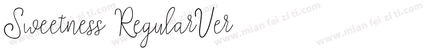 Sweetness RegularVer字体转换